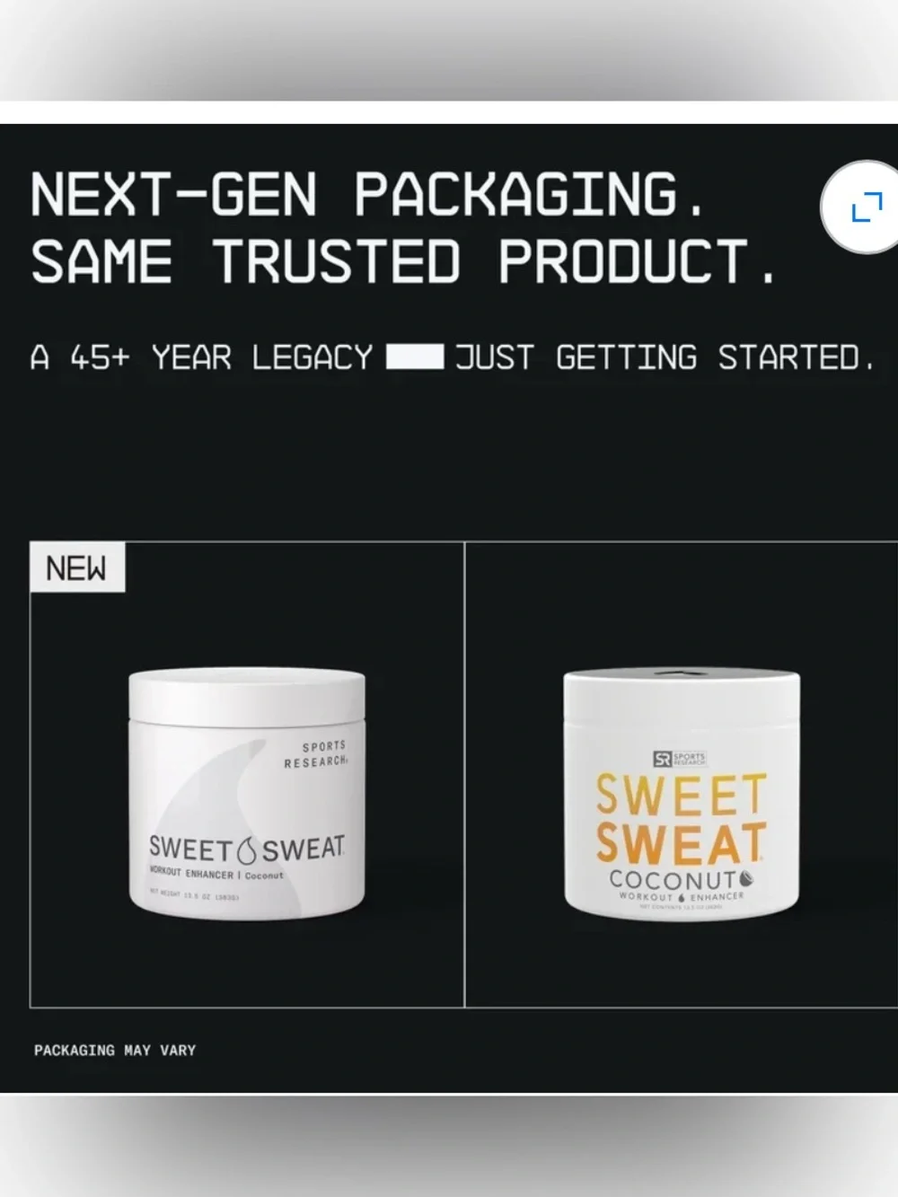 Sweet Sweat new box